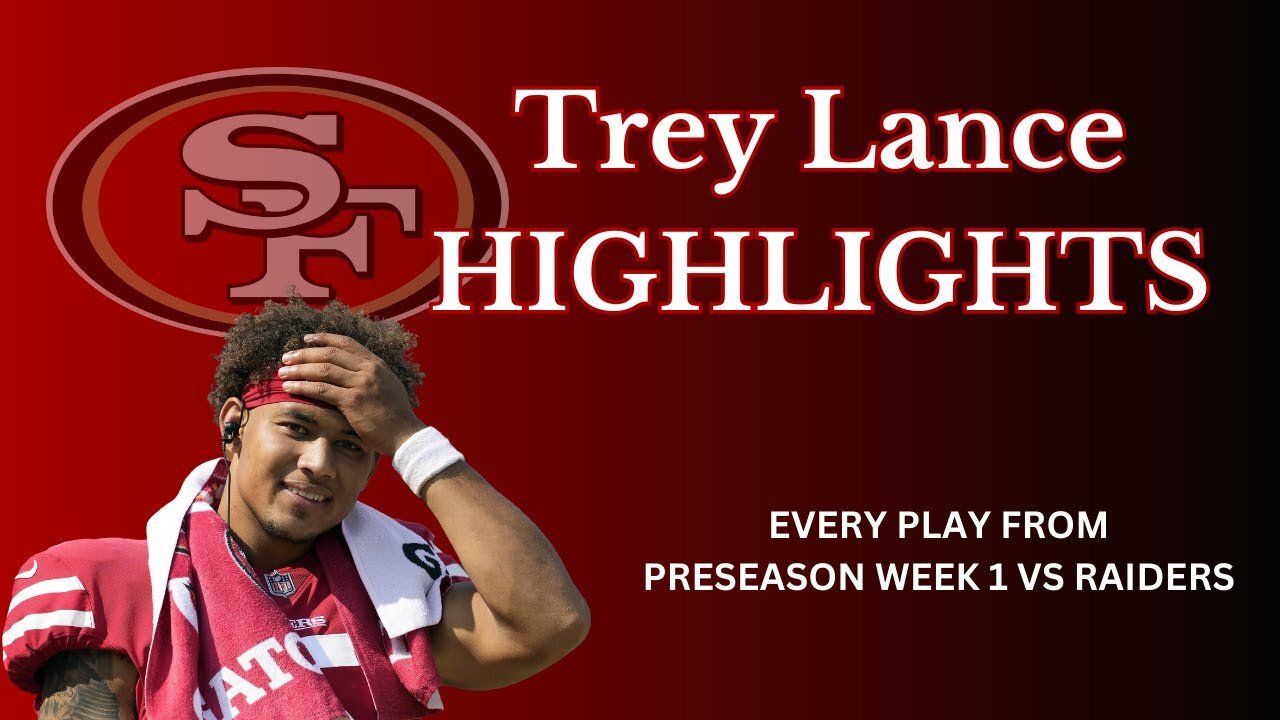 Trey Lance Every Play Pre-Season Week 1 | 49ers - Raiders