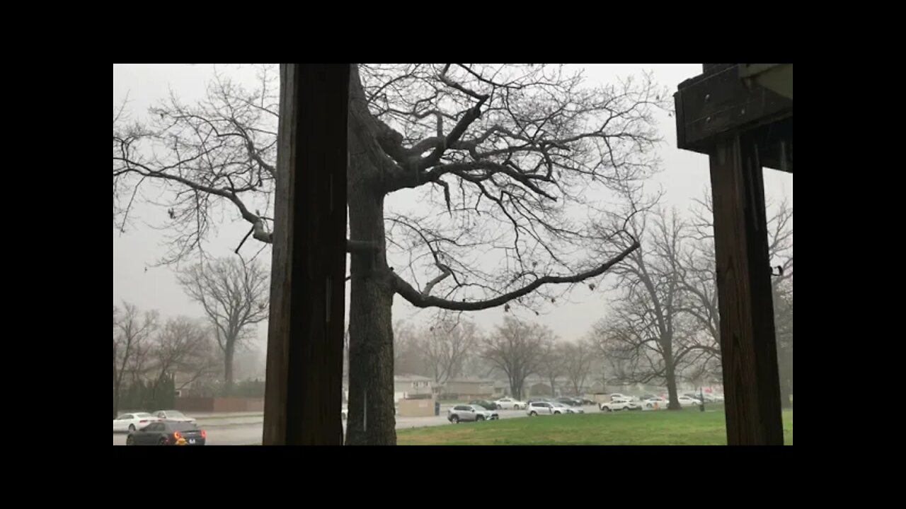 Thunderstorm with heavy rain Friday afternoon April 22nd 2022