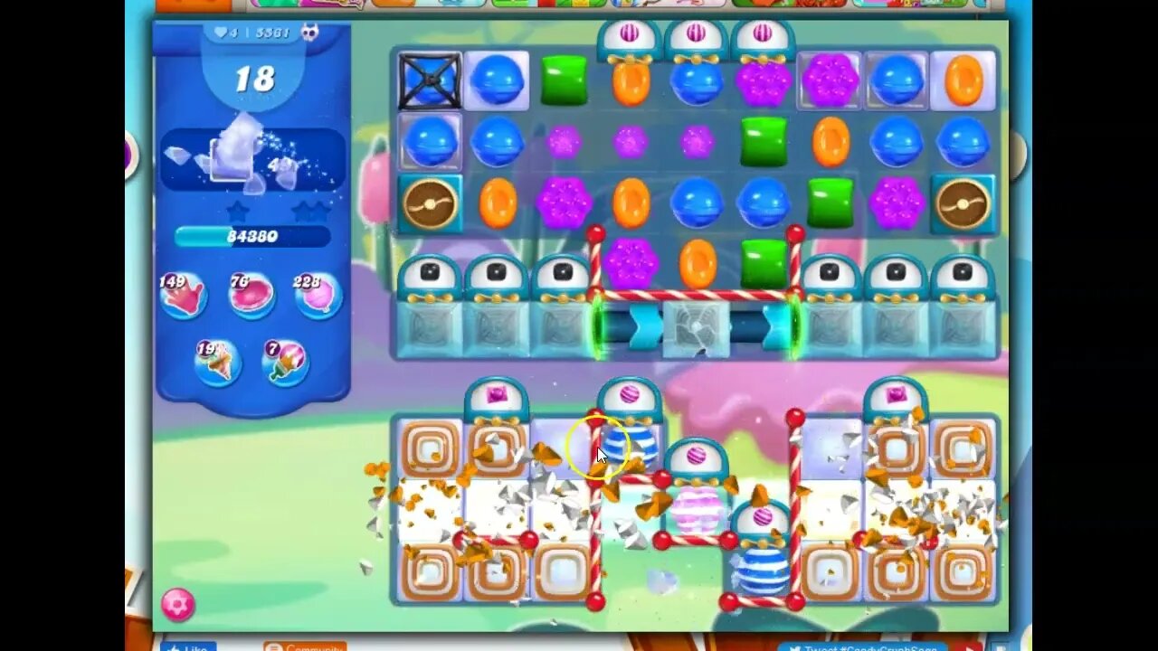 Candy Crush Level 5561 Talkthrough, 28 Moves 0 Boosters
