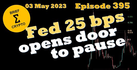 BriefCrypto - FOMC Fed raise 25 bps opens door to pause