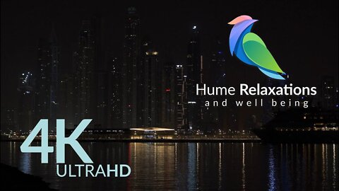 Time Lapse 4K • Slow Down Your Life To The Sounds Of The Piano At Night In The City • Official Soundtrack by Hume