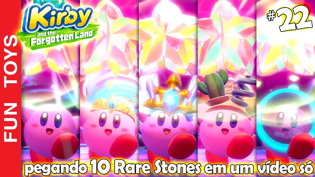 Kirby and the Forgotten Land #22 - Fazendo 10 DESAFIOS para pegar Rare Stones e melhorar os poderes!