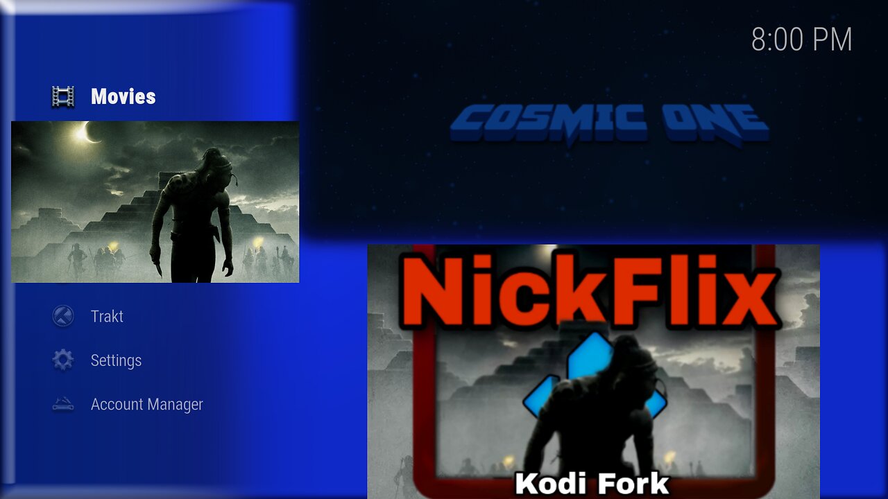 Two Kodi Builds that play trailers