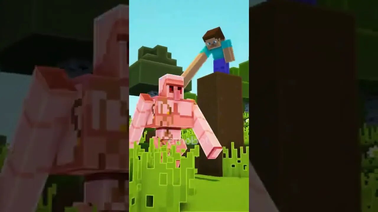 MINECRAFT: COMO ENFRENTAR UM GOLEM!! #shorts