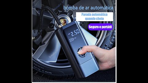 🤩🎉 Mini compressor de ar portátil de pneus Links na Descrição