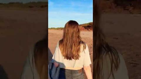 Walking on the beach