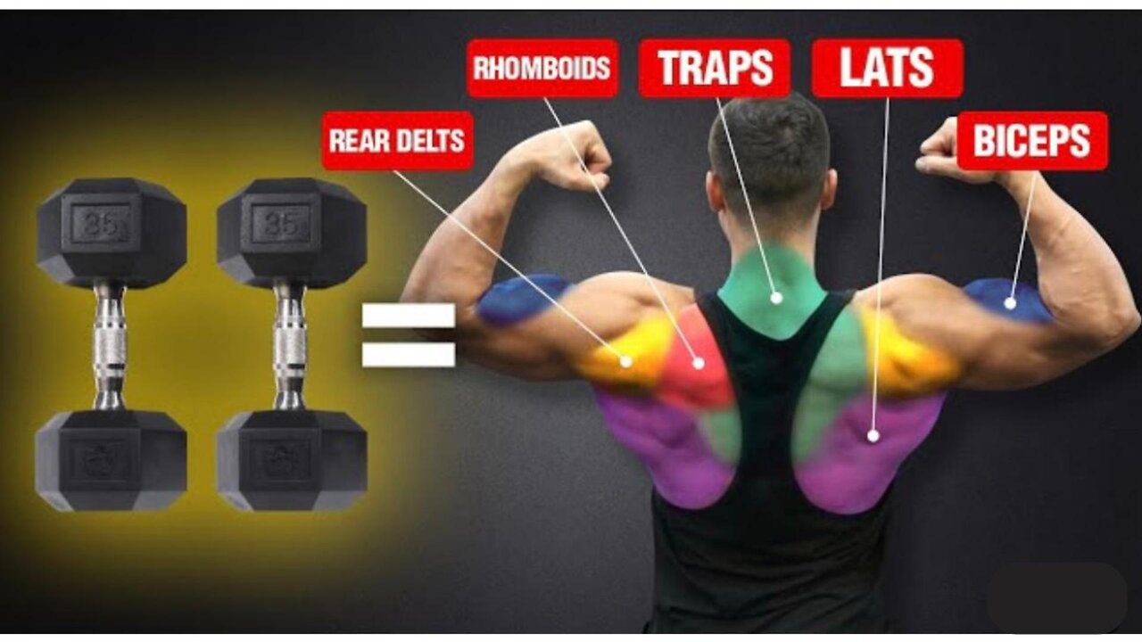 The Ultimate DUMBBELL Back and Biceps Workout for Mass