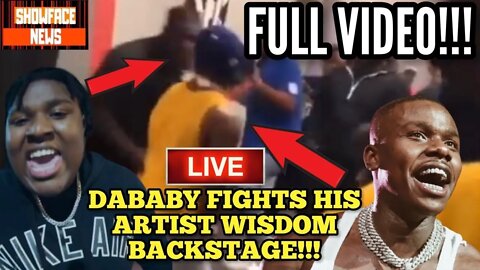 DaBaby Punching His Artist Wisdom Backstage (Reaction Video)
