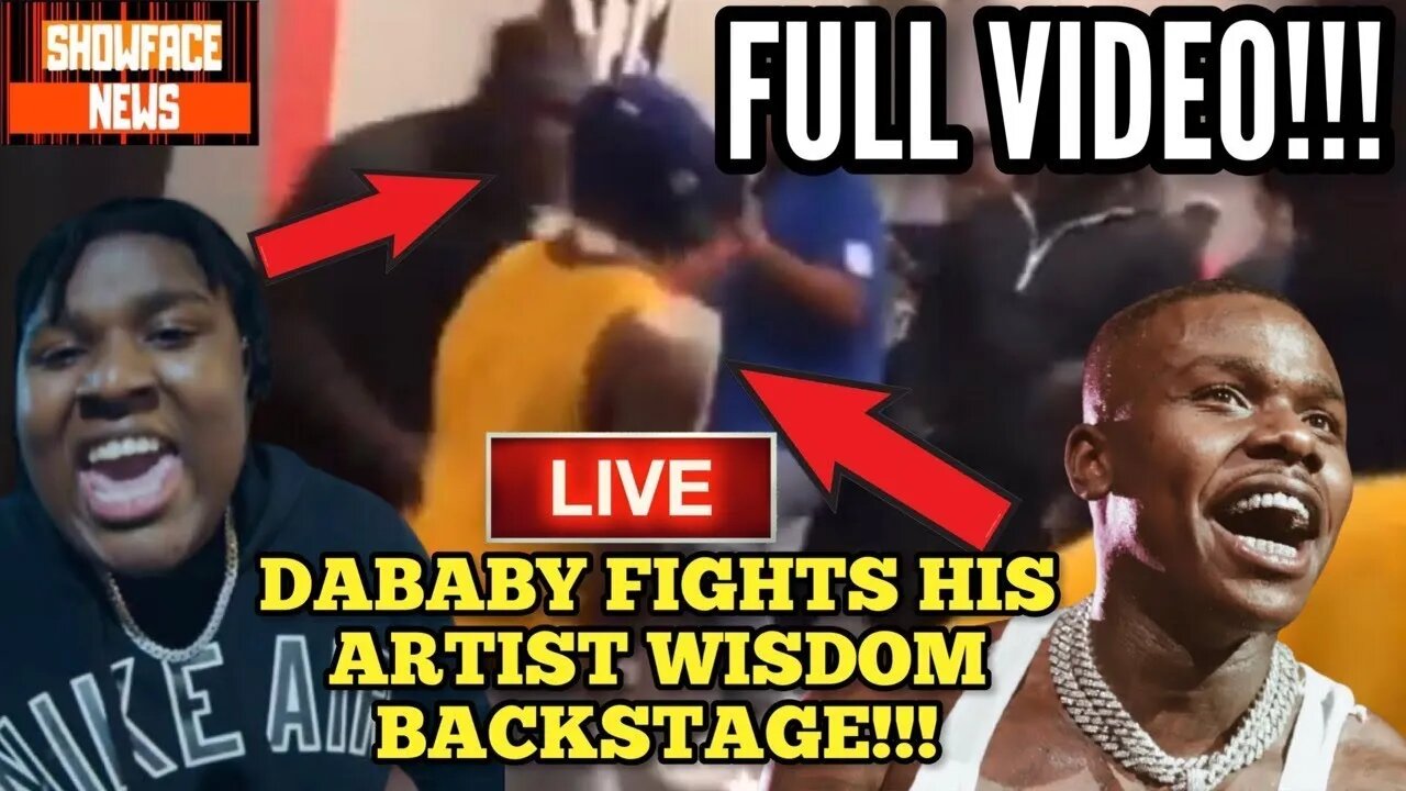DaBaby Punching His Artist Wisdom Backstage (Reaction Video)