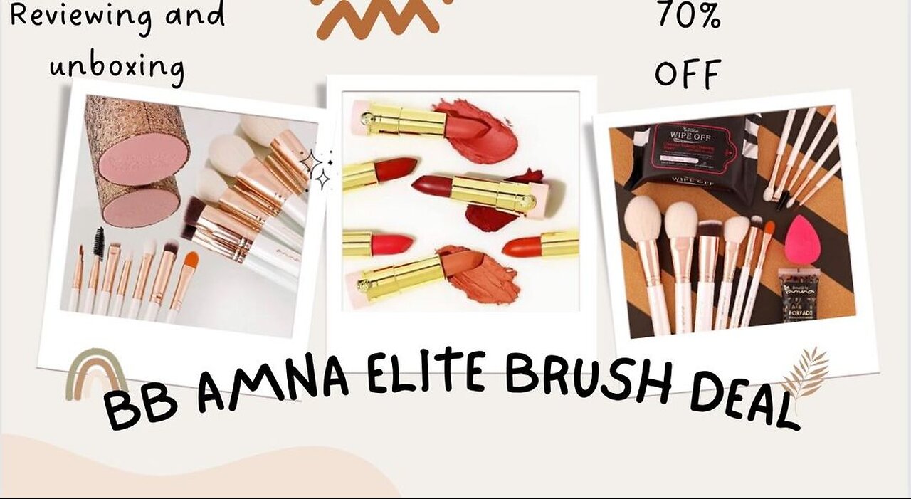 Beautify by amna product review | discount deals | elite brush set | honest review | amna blogs