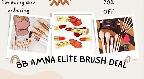 Beautify by amna product review | discount deals | elite brush set | honest review | amna blogs