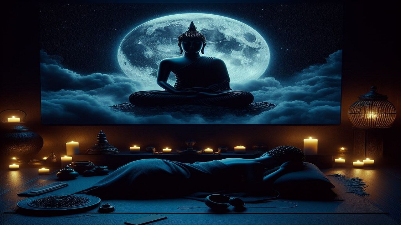 10 Hours of Blissful Sleep Music - Black Screen #meditation #sleep #yoga