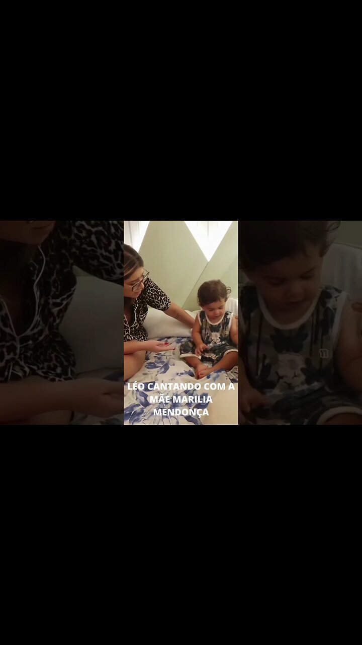 Leozinho cantando com a mamãe Marília Mendonça, que saudades #SHORTS