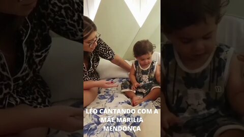 Leozinho cantando com a mamãe Marília Mendonça, que saudades #SHORTS