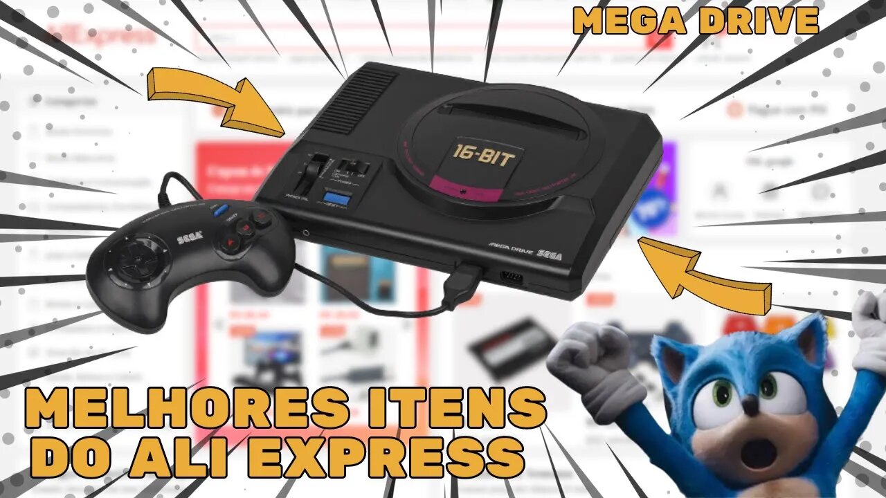 Turbinando o seu MEGA DRIVE: Acessórios incríveis para comprar no ALIEXPRESS