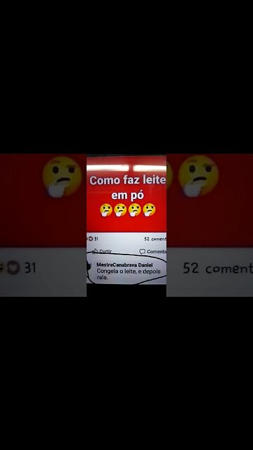 Fazendo leite em pó