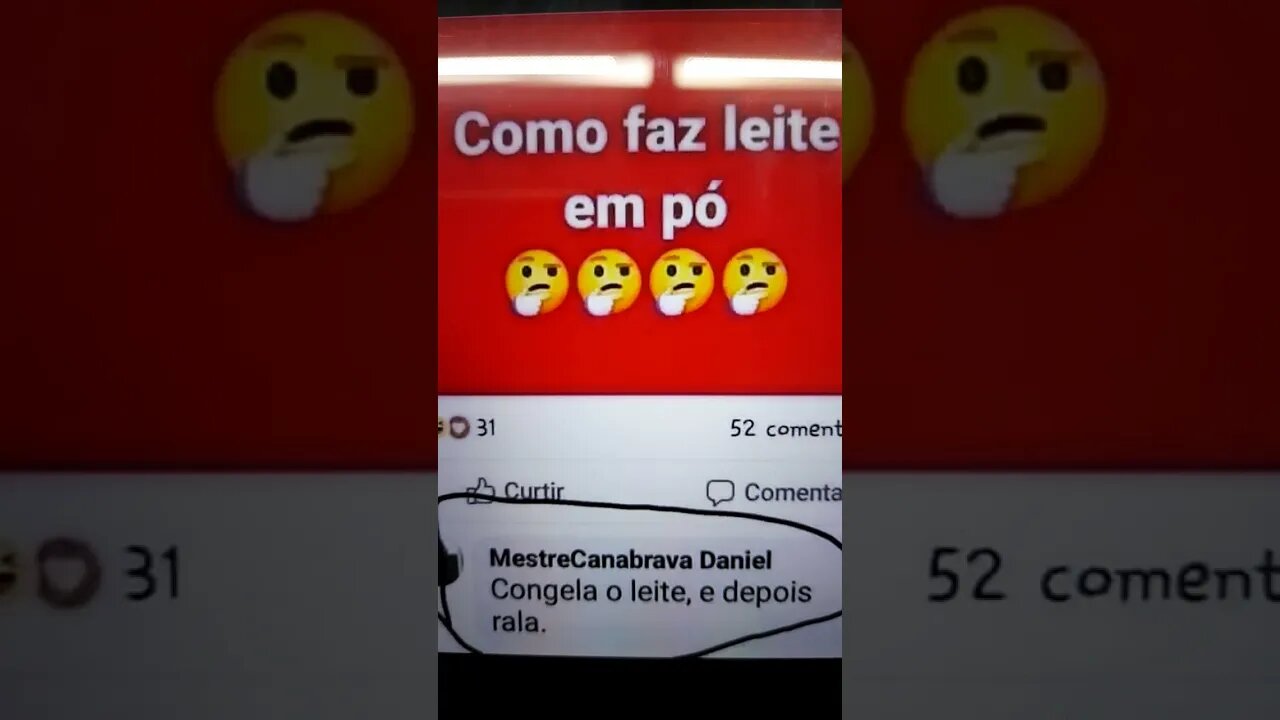 Fazendo leite em pó