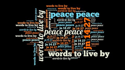 "PEACE, PEACE Words to LIVE by!" Bishop Ron Collett 3 22 20