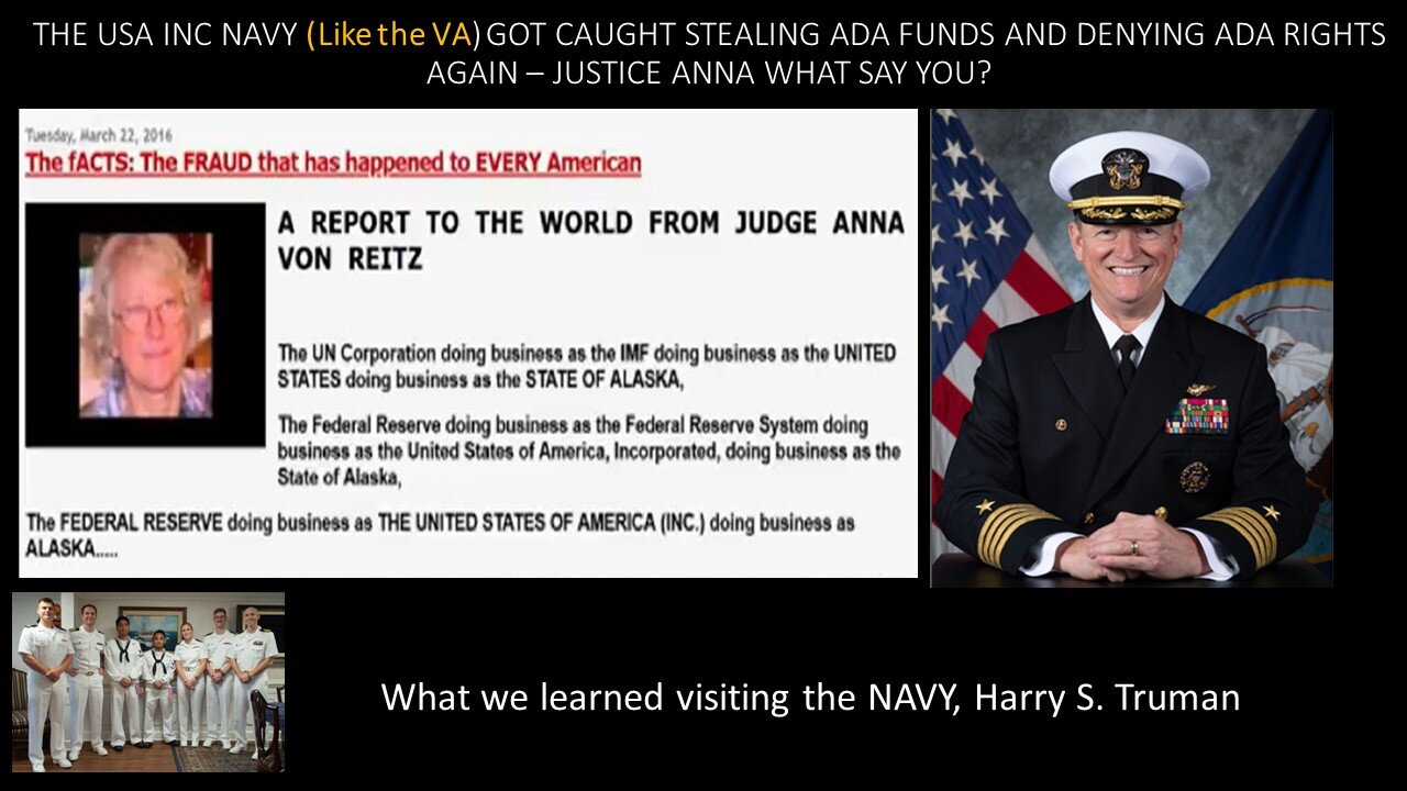 Busted: The USA INC NAVY LT COMMANDER BUSTED FOR STEALING ADA FUNDS & DENYING ADA RIGHTS