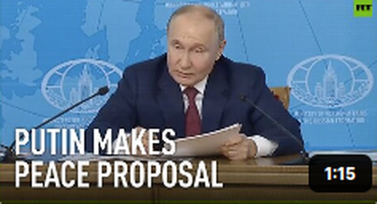 Russia is making another real peace proposal today — President Putin