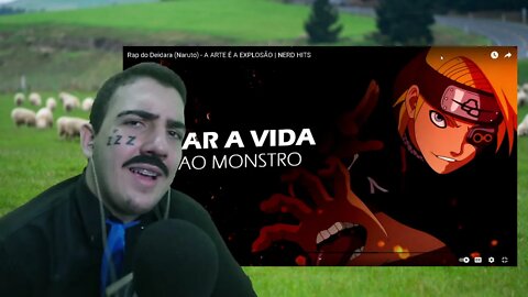 PASTOR REACT Rap do Deidara (Naruto) - A ARTE É A EXPLOSÃO | NERD HITS