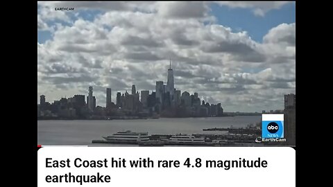 East Coast hit with rare 4.8 magnitude earthquake.