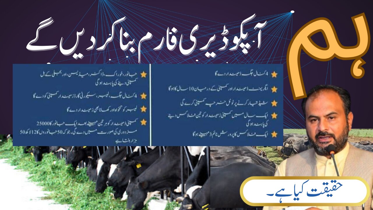 Farm Bana kr Daiy gain.Haqeeqat kia hai?????We will make Dairy farm.Reallity ??????????