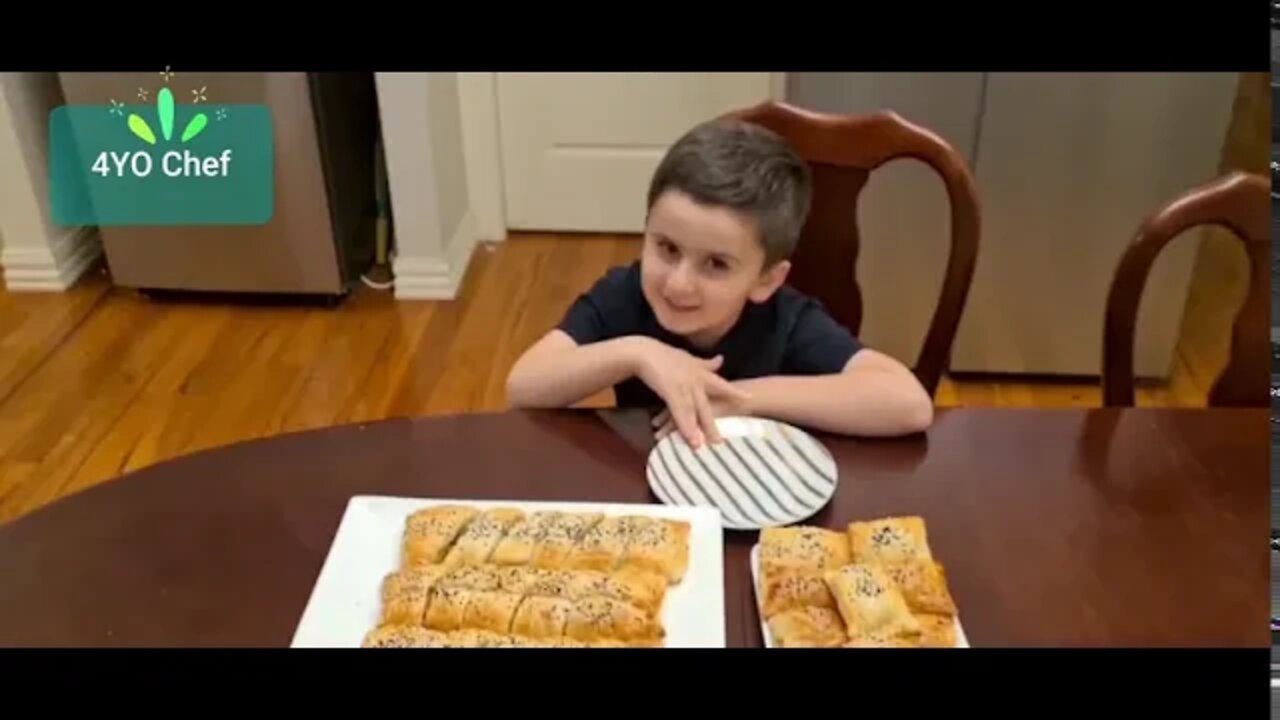 4 year old Wonder Chef making Samosas (Afghan Style)