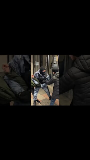 Жесткое задержание мигранта ОМОНом в Москве