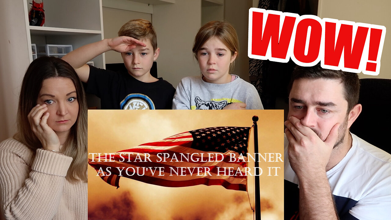 New Zealand Family Reacts to The Star Spangled Banner As You've Never Heard It! (EMOTIONAL)