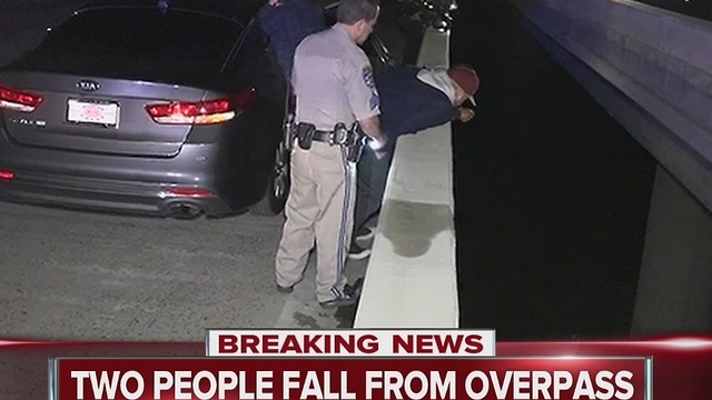 One dead, one injured after plummeting off Interstate 15 while urinating over bridge