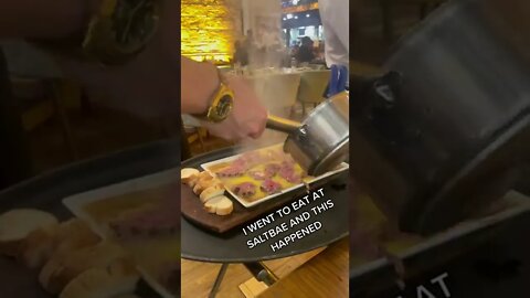 I went to eat at Saltbae Video By rizcaptures #Shorts