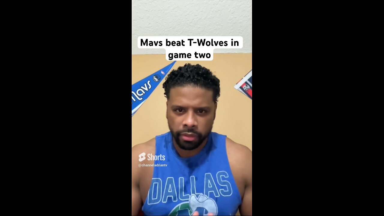 Mavs beat T-Wolves in game two #shorts #nba #basketballshorts #basketball #sportsnews #nbaplayoffs