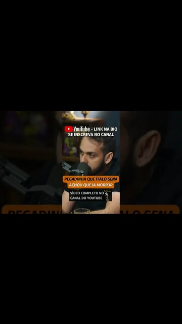 PEGADINHA QUE ÍTALO SENA ACHOU QUE IA MORR3R (vídeo completo no canal) #shorts #italosena