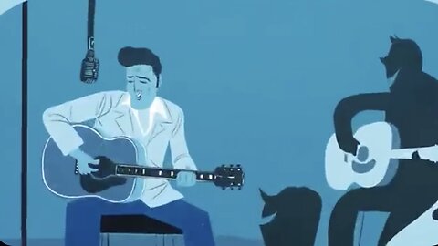 Elvis Presley - Blue Christmas (Animated Video)