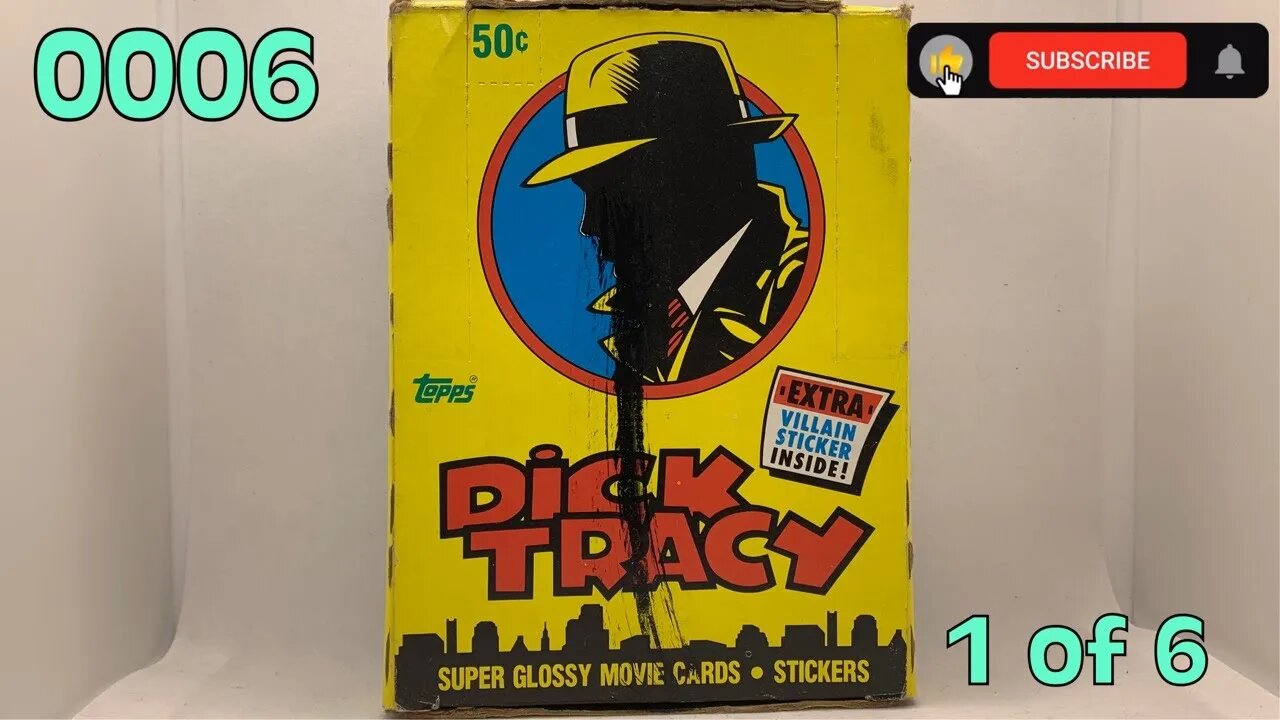 [0006] DICK TRACY (1990) Trading Cards [1 of 6] [#dicktracy #dicktracytradingcards]