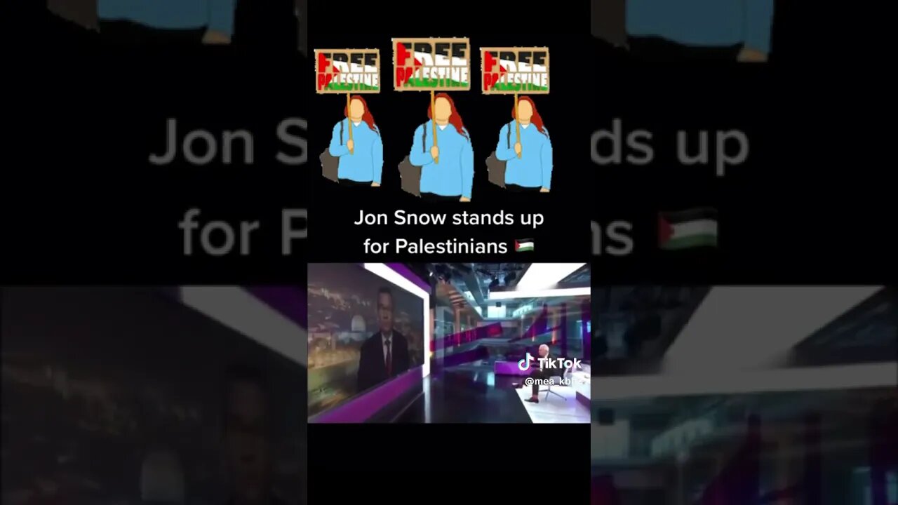 Watch Jon Snow Stands Up For #Palestinians! #uk #new #FreePalestine #usa