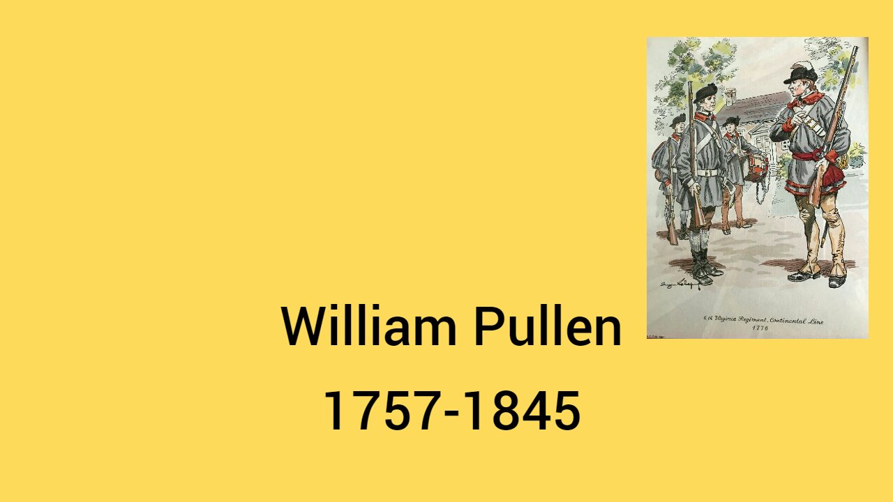 William Pullen's hand-to-hand combat