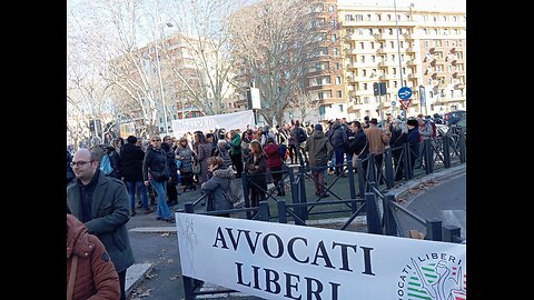 L'Avv Roberto Martina di ALI alla 1' Manifestazione del Comitato Ascoltami a Roma