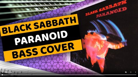 Black Sabbath - Paranoid - Bass Cover & Tabs