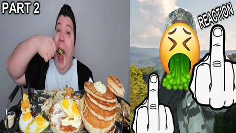 Eggs & Bacon Epic Breakfast - Mukbang (More Nikocado) (PART 2) REACTION!!! (BBT)