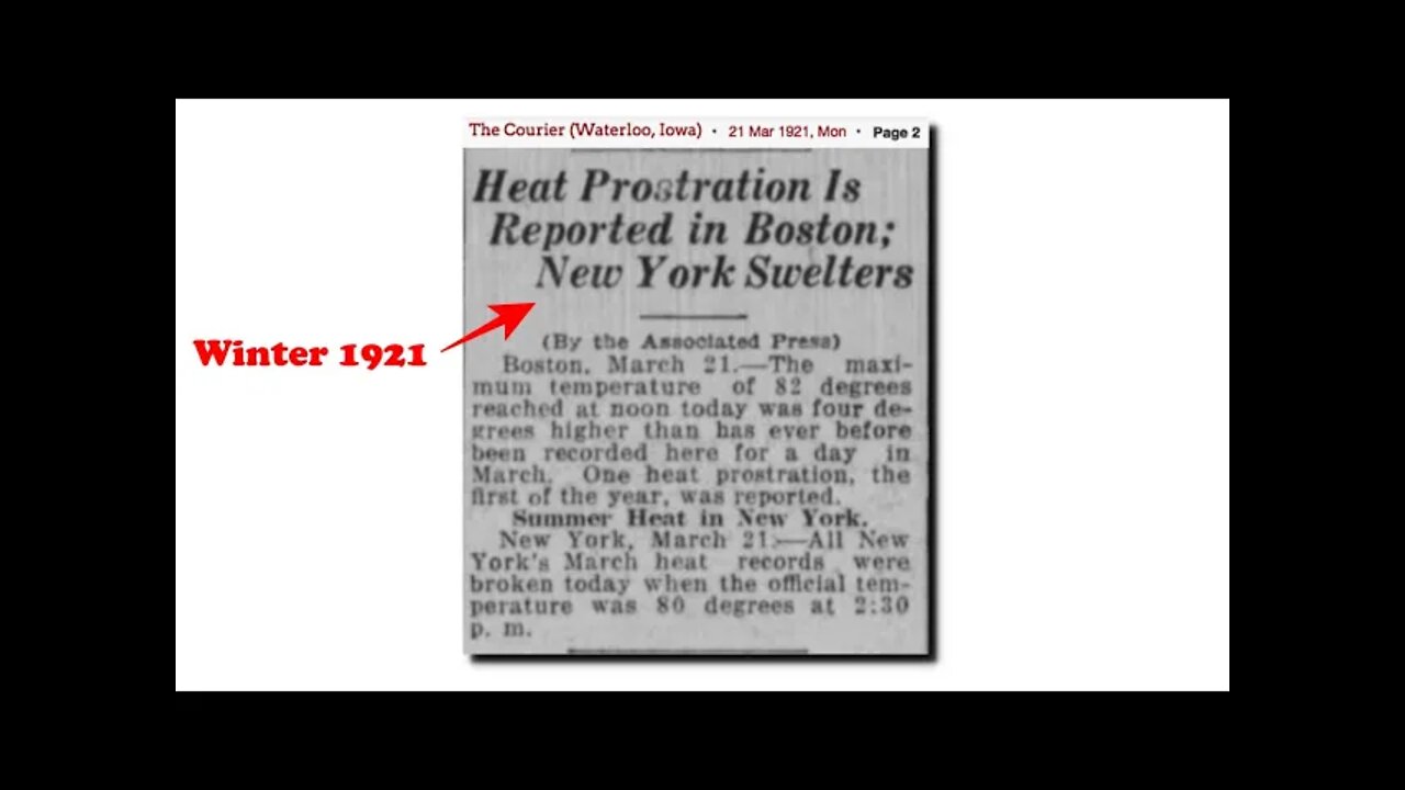 One Hundred Years Ago In The US