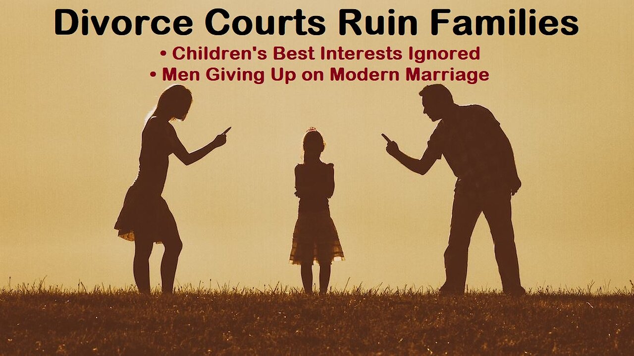 Divorce Courts RUIN Families & Children - State of Modern Marriage Unbelievably Bad! [mirrored]