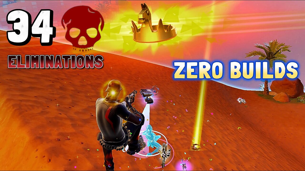 FORTNITE | 34 ELIMINATIONS | Crimson Elite WINS | Zero build gameplay XBOX ELITE on PC