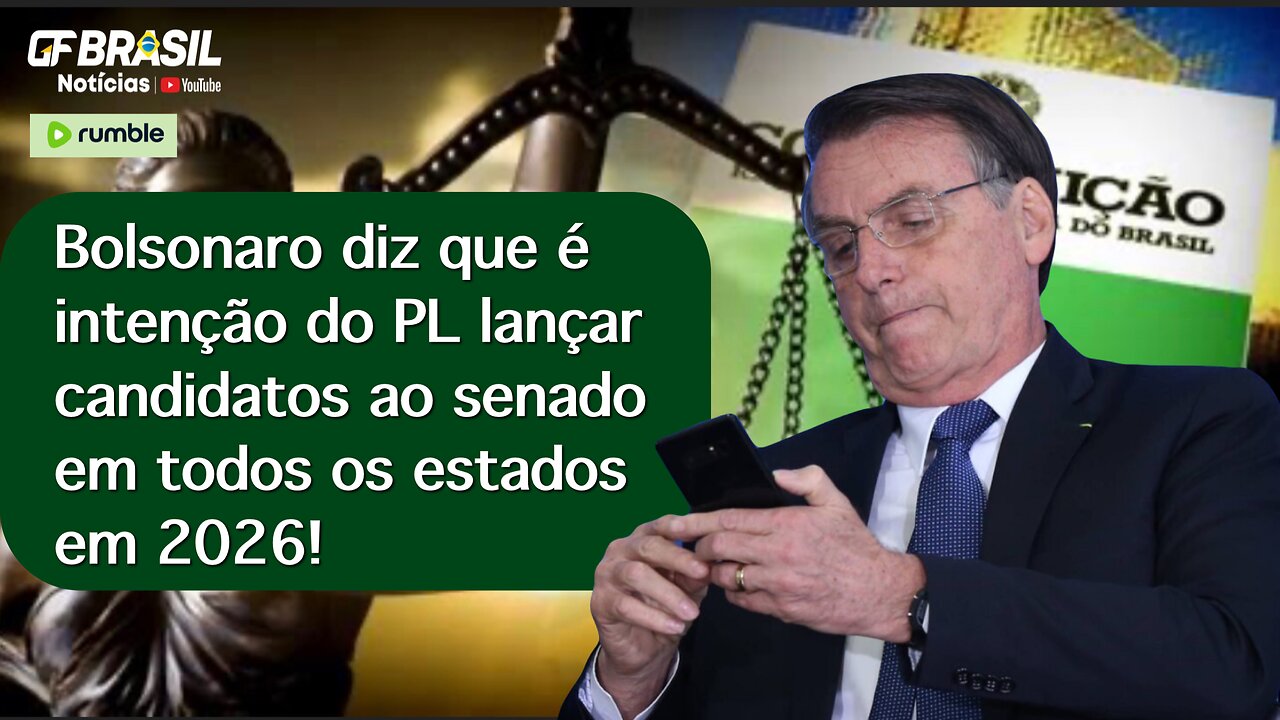 Bolsonaro diz que é intenção do PL lançar candidatos ao senado em todos os estados em 2026!