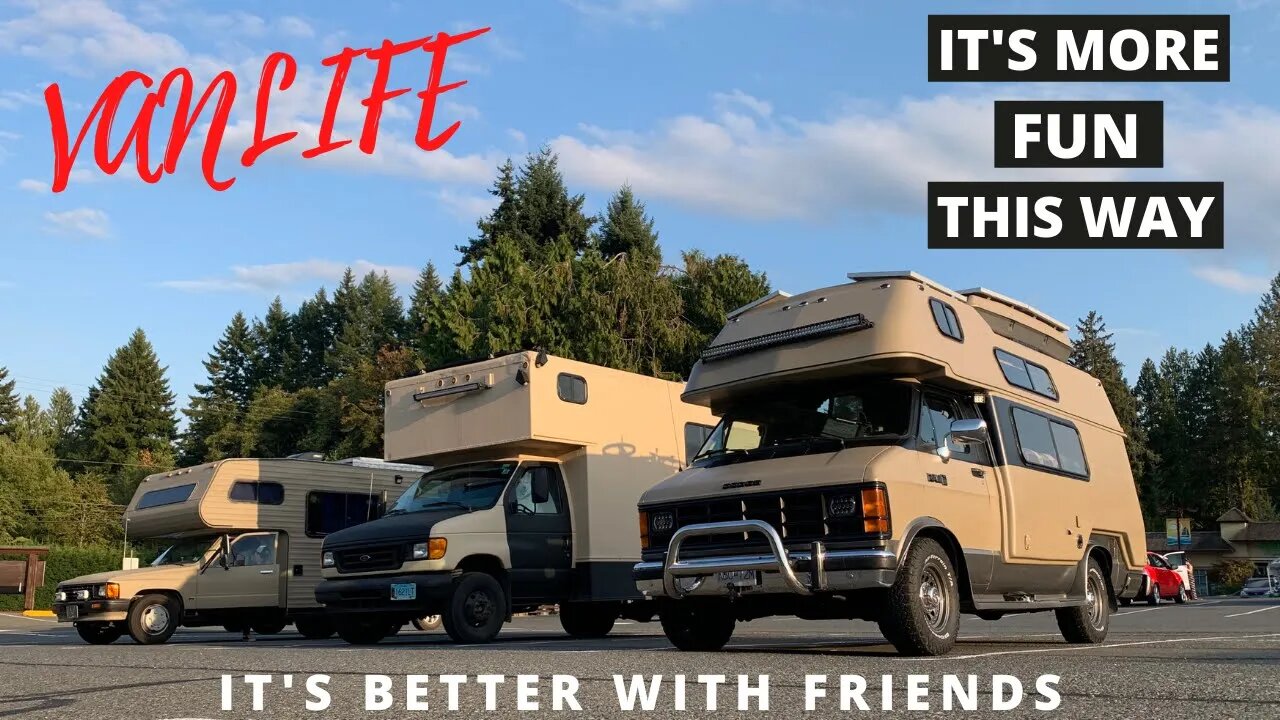 ULTIMATE Way Of Living VANLIFE / CONVOY With Friends