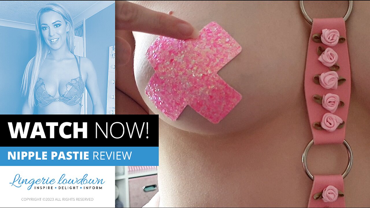 Faerie Willow : Neva Nude super sparkle cross pasties [RUMBLE PREVIEW]