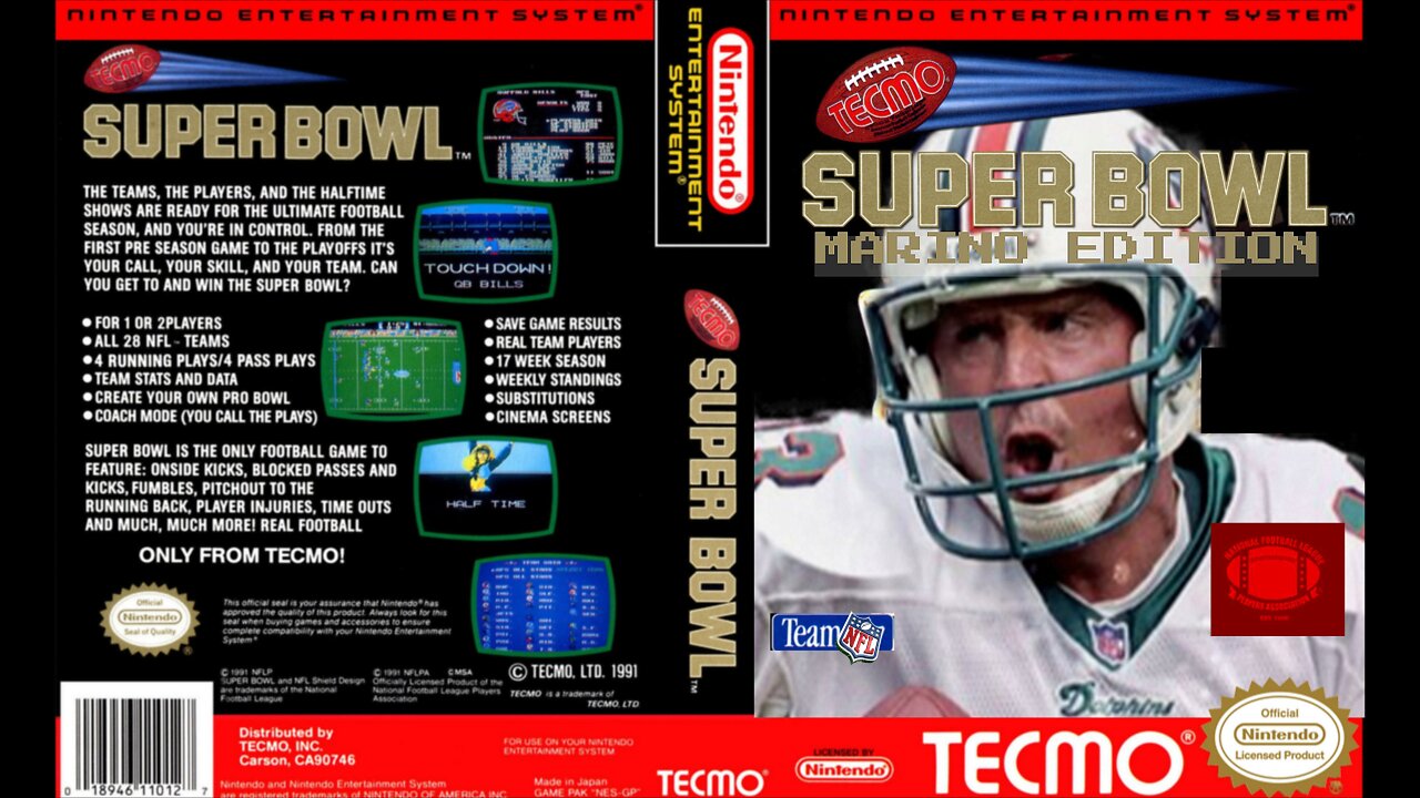 Tecmo Super Bowl - New York Jets @ Miami Dolphins (Week 17, 1991)