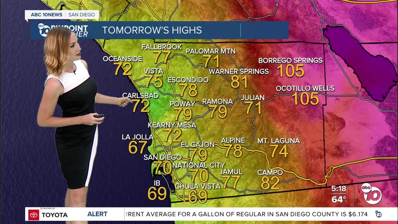 ABC 10News Pinpoint Weather with Meteorologist Leah Pezzetti