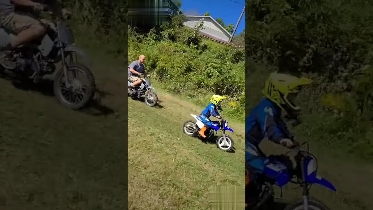Father and Son Motorcycle Riding #Shorts